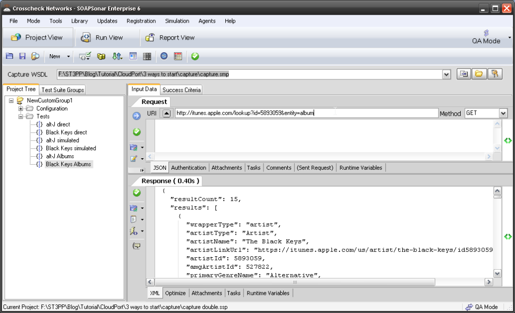 1 soapsonar query