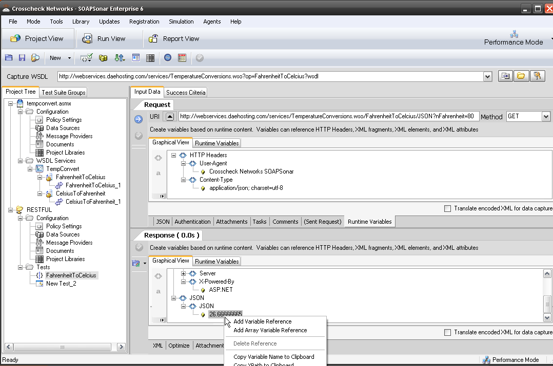 Differences in QA Testing SOAP vs JSON services using SOAPSonar